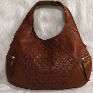 SALE!! GUC Vintage Elliott Lucca Woven Leather Shoulder Bag